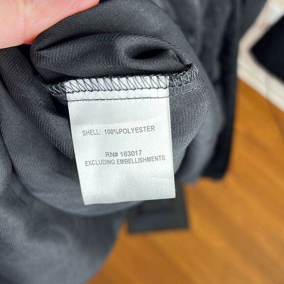 Princess Polly DIDDAM LONG SLEEVE MINI DRESS BLACK New Size 2 - Picture 7 of 9